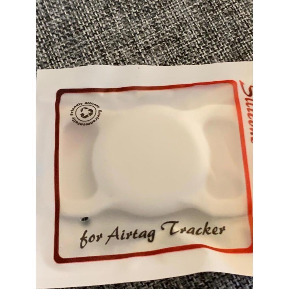 White AirTag Tracker Accessory: Case/holder​​ - Picture 2 of 4